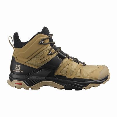 Salomon X ULTRA 4 MID GORE-TEX - Miesten Vaelluskengät - Ruskea/Mustat